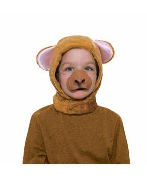 Monkey Hood and Nose Animal Costume Set Child Standard