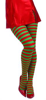 Red and Green Christmas Stockings Costume Accessory
