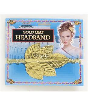 Gold Roman Leaf Costume Headband Adult