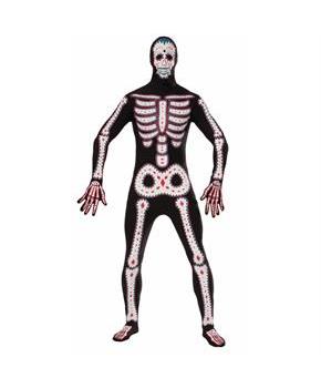 Disappearing Man Day Of The Dead Skeleton Adult Costume