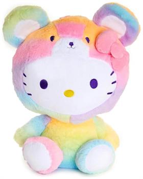 Sanrio Hello Kitty Teddy Bear Rainbow Sherbet 9.5 Inch Plush