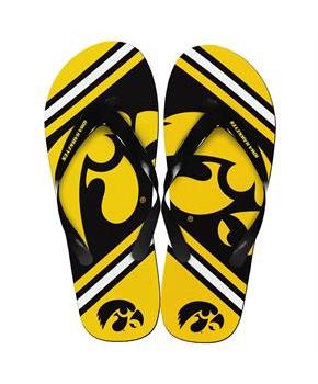 Iowa Hawkeyes Unisex Big Logo Flip Flops