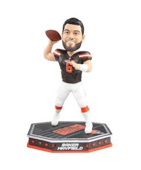 Cleveland Browns Baker Mayfield #6 Removable Helmet Base NFL Resin Bobblehead