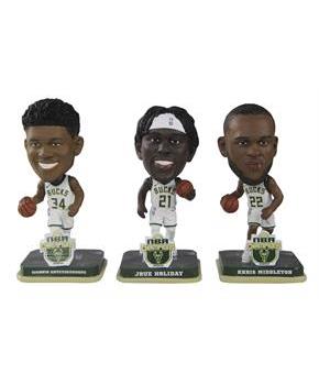 Milwaukee Bucks Bucks NBA Championship Mini Bobble 3 Pack