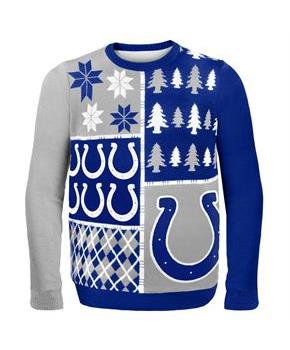 Indianapolis Colts Busy Block NFL Ugly Sweater
