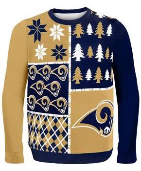 St. Louis Rams Busy Block NFL Ugly Sweater