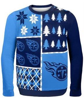 Tennessee Titans Busy Block NFL Ugly Sweater