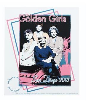 The Golden Girls 7" x 6" Print Poster SDCC Exclusive
