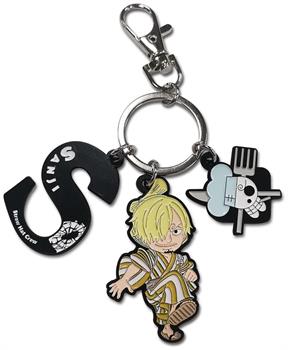 One Piece Sanji Three Piece Charm Keychain