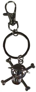 One Piece Straw Hat Sculpted Metal Keychain