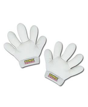 Sonic The Hedgehog Sonic White Plush Gloves