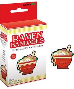Ramen Bandages | Set of 18 Individually Wrapped Self Adhesive Bandages