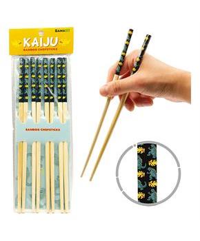 Godzila GAMAGO Cast Bamboo Chopsticks | Set of 4