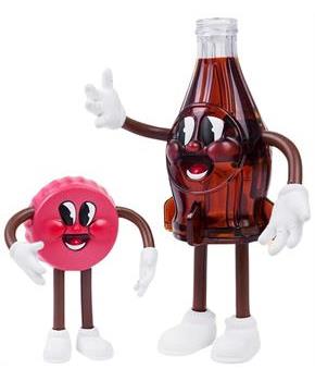 Fallout 76 Bottle and Cappy Bendable Figure Set