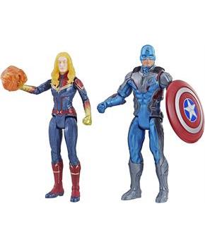 Marvel Avengers 6 Inch Action Figure Team Pack | Captain America & Captain Marvel