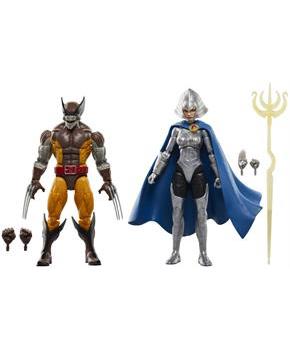 Marvel Legends 6 Inch Action Figure Set | Wolverine and Lilandra Neramani