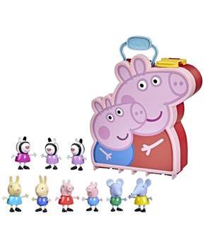 Peppa Pig Carry-Along Brothers and Sisters 9 Piece Figure Set