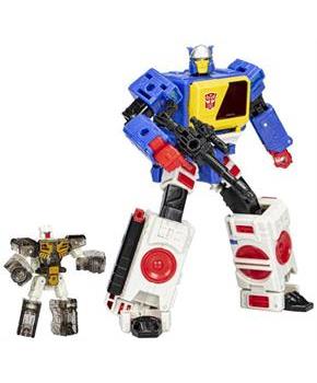 Transformers Legacy Evolution Action Figures | Twincast and Autobot Rewind