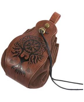 Leatherlike Old Ages Satchel Adult Costume Accessory | Belt Loop