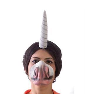 Unicorn Adult Costume Horn Headband and Nose Set