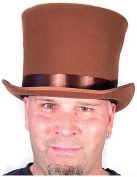 Bell Topper Costume Hat Adult: Brown
