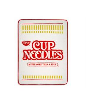 Nissin Cup Noodles Logo Microplush Throw Blanket | 45 x 60 Inches