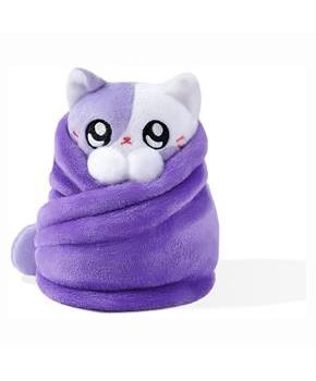 Purritos 7 Inch Plush Cat in Blanket | Boba Tea