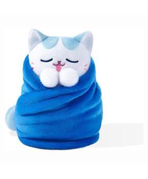 Purritos 7 Inch Plush Cat in Blanket | Snow Cone