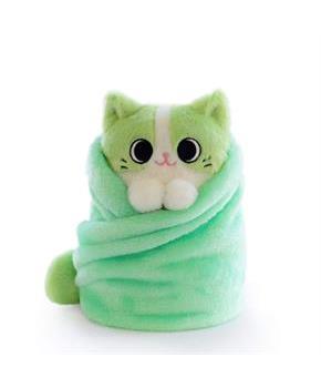 Purritos 7 Inch Cat In Blanket Plush Series 2 - Matcha