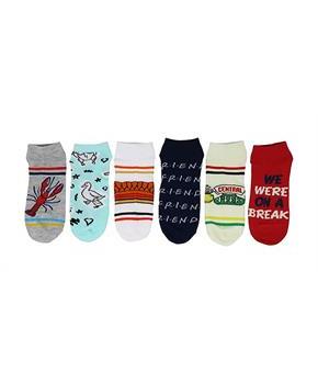Friends Womens Novelty Low-Cut Socks | 5 Pairs | Size 4-10