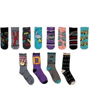 Friends Womens 12 Days of Socks in Advent Gift Box