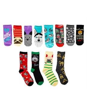 Unleash the Holiday Cheer Womens 12 Days of Socks in Advent Gift Box