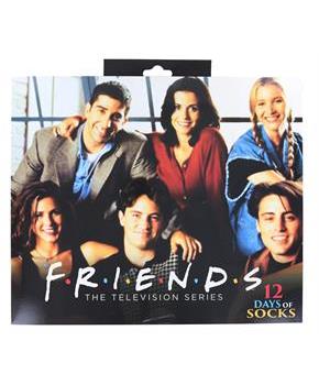 Friends Mens 12 Days of Socks in Advent Gift Box | Set B