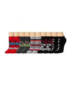 Friends TV Series Themed Quotes Novelty Ankle Socks for Men & Women - 5 Pairs