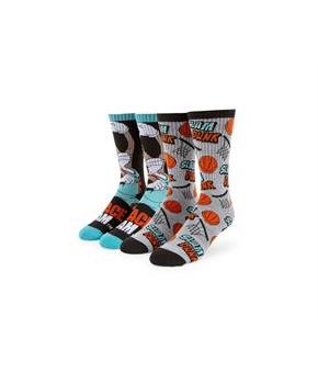 Space Jam Unisex Athletic Crew Socks | 2 Pairs | Size 6-12