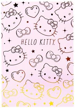 Sanrio Hello Kitty Pink & Gold Foil Hardcover Journal | 87 Lined Pages