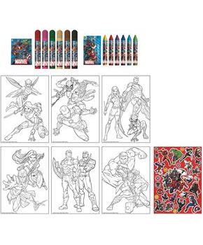 Marvel Activity Egg Craft Kit | Coloring Pages | Stickers | Markers | Crayons