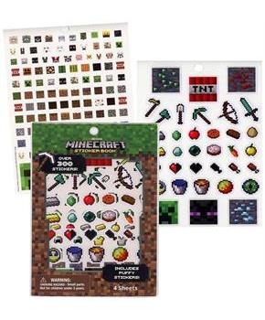 Minecraft Sticker Book | 4 Sheets | Over 300 Stickers