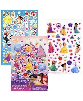 Disney Princess Sticker Book | 4 Sheets | Over 300 Stickers