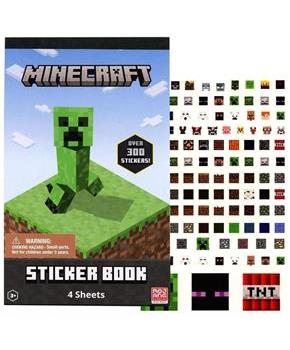 Minecraft 4 Sheet Sticker Pad | 300+ Stickers