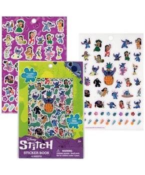 Disney Lilo & Stitch Sticker Book | 4 Sheets | Over 300 Stickers