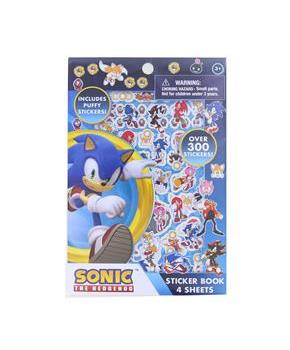 Sonic the Hedgehog Sticker Book | 4 Sheets | Over 300 Stickers