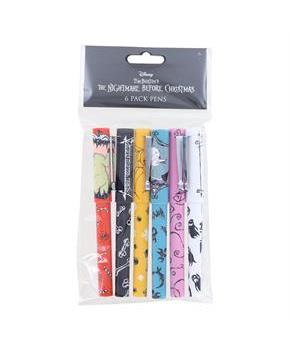 Nightmare Before Christmas Collectible Pen 6 Pack