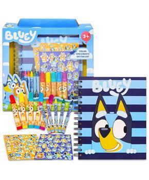 Bluey Art Set | Sketchbook, Crayons, Markers, More