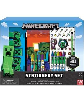 Minecraft Kids Stationery Set | School & Craft Supplies with Pencil Case