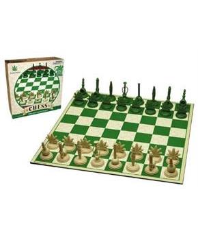 Stoneware Marijuana Themed Chess Set