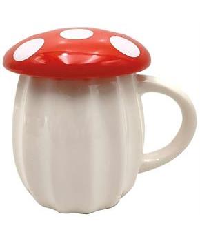 Mushroom Molded Mug with Lid