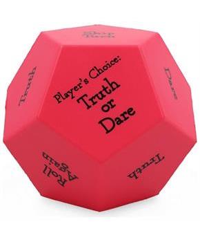 Truth or Dare Large Foam Dice Rolling Game