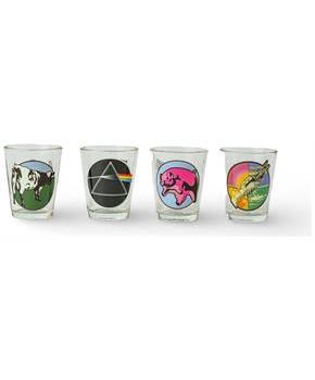 Pink Floyd Icons 4-Piece 1.5oz Shot Glass Set