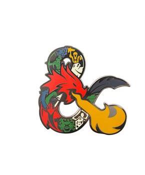 Dungeons & Dragons Ampersand Logo 2.25 Inch Enamel Mega Pin